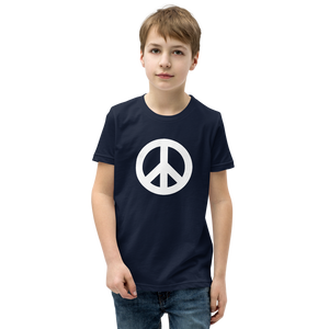 Youth Short Sleeve T-Shirt with Peace Symbol