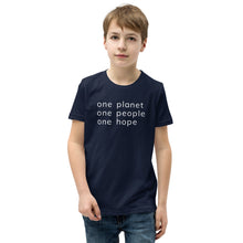 Load image into Gallery viewer, Youth Short Sleeve T-Shirt with Six Words
