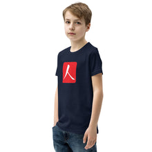 Load image into Gallery viewer, Youth Short Sleeve T-Shirt with Red Hanko Chop
