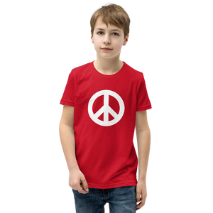 Youth Short Sleeve T-Shirt with Peace Symbol