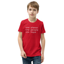 Load image into Gallery viewer, Youth Short Sleeve T-Shirt with Six Words
