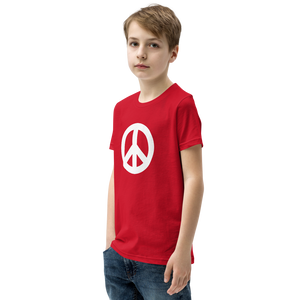 Youth Short Sleeve T-Shirt with Peace Symbol