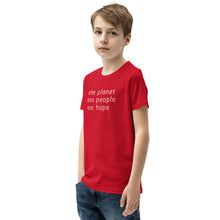 Load image into Gallery viewer, Youth Short Sleeve T-Shirt with Six Words
