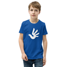 Load image into Gallery viewer, Youth Short Sleeve T-Shirt with Human Rights Symbol
