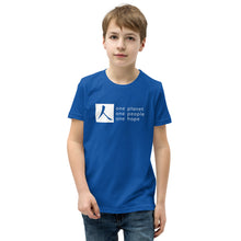 Load image into Gallery viewer, Youth Short Sleeve T-Shirt with Box Logo and Tagline
