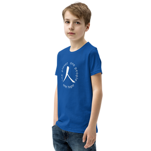 Youth Short Sleeve T-Shirt with Humankind Symbol and Globe Tagline