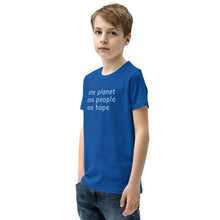 Load image into Gallery viewer, Youth Short Sleeve T-Shirt with Six Words
