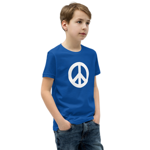 Youth Short Sleeve T-Shirt with Peace Symbol