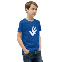 Load image into Gallery viewer, Youth Short Sleeve T-Shirt with Human Rights Symbol
