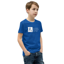Load image into Gallery viewer, Youth Short Sleeve T-Shirt with Box Logo and Tagline
