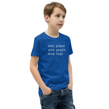 Load image into Gallery viewer, Youth Short Sleeve T-Shirt with Six Words
